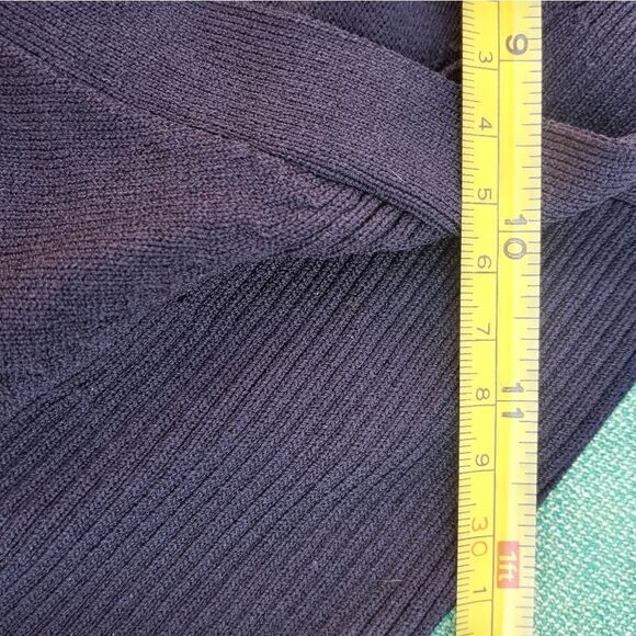 l.a.Hearts S Black Longsleeves Cropp Knit Button Up Women's Top Cardigan - Picture 2 of 9